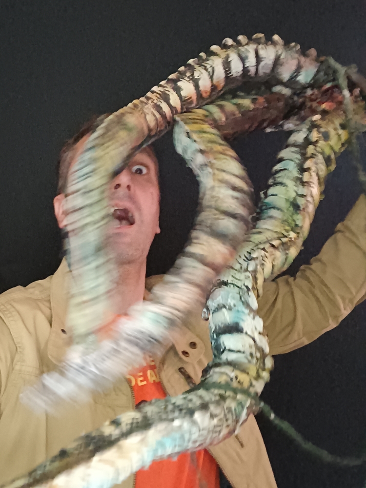 Nathan Head operating The Morgern's tentacles in the original ending